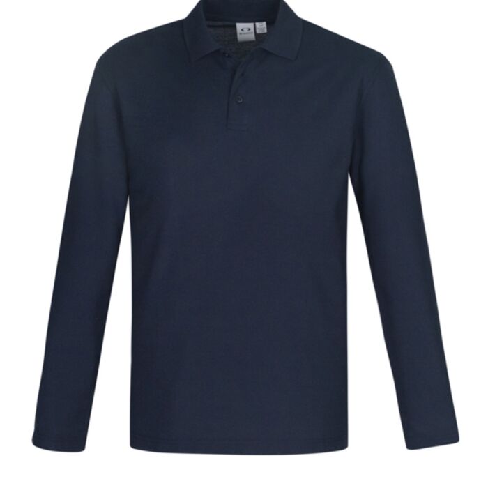 Biz Men's L/S Crew Polo Thumbnail