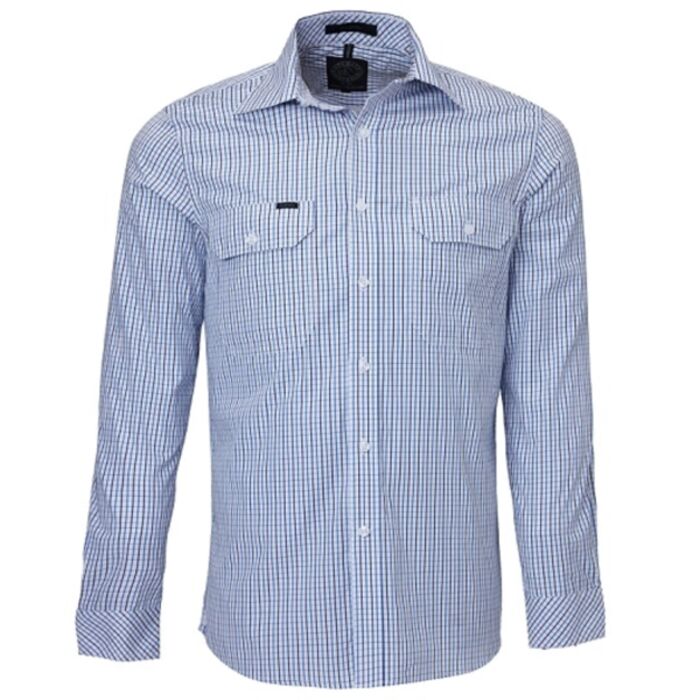 Ritemate Pilbara Men's L/S shirt, Double Pockets Thumbnail