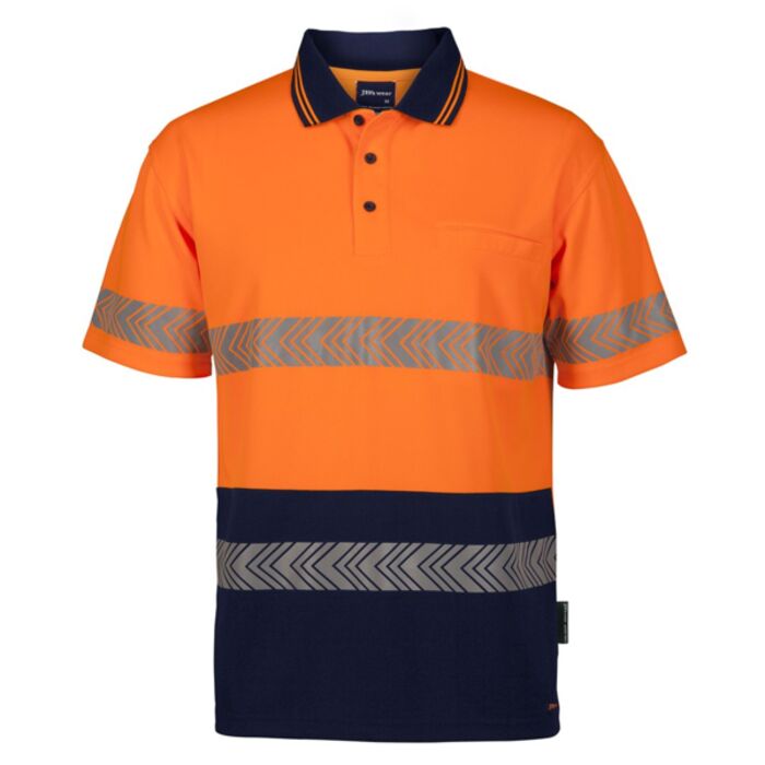 JB's Hi Vis S/S Segmented Tape Polo Thumbnail