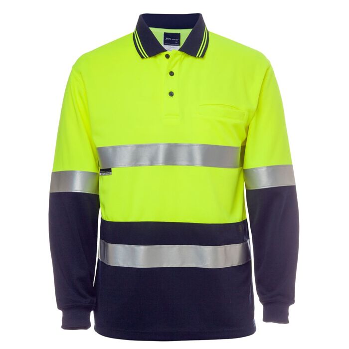 JB's Hi Vis L/S (D+N) COTTON BACK POLO Thumbnail