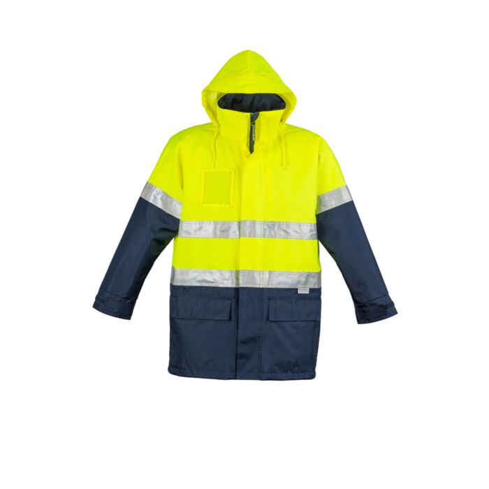Syzmik Mens Hi Vis Waterproof Lightweight Jacket Thumbnail