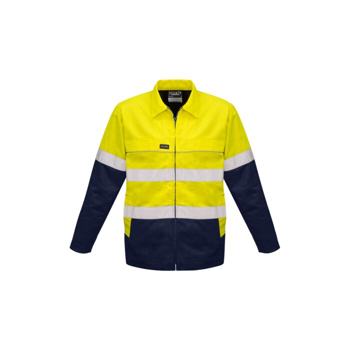 Syzmik Mens Hi Vis Cotton Drill Jacket Thumbnail