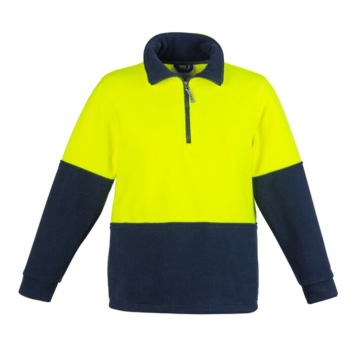 Syzmik Unisex Hi Vis Half Zip Fleece Jumper Thumbnail