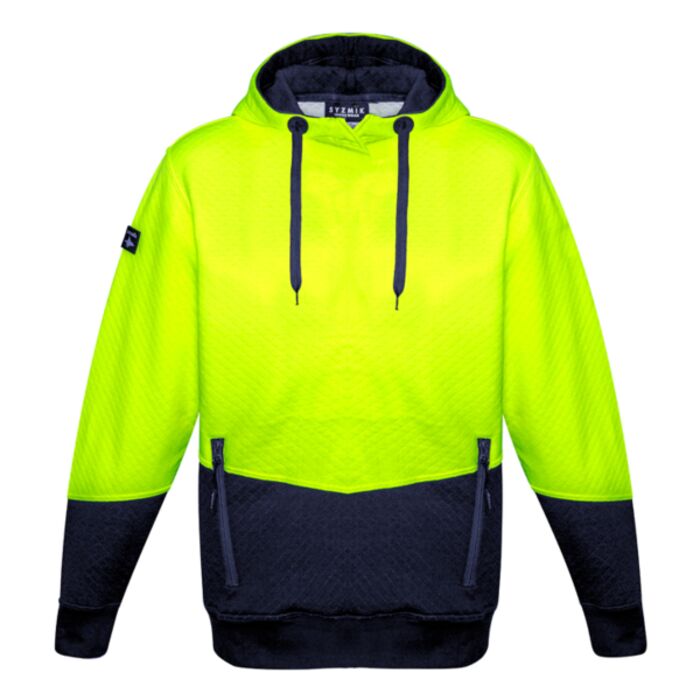 Syzmik Unisex Hi Vis Textured Jacquard Hoodie Thumbnail