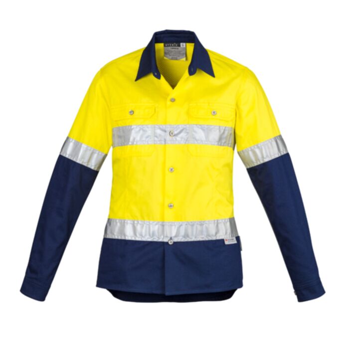 Syzmik Womens Hi Vis Spliced Industrial Shirt Hoop Taped Thumbnail