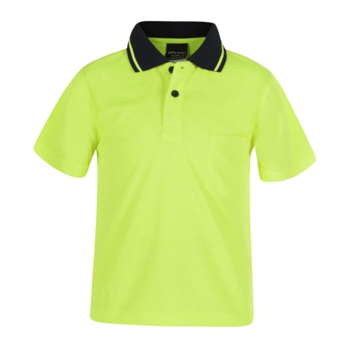 JB's Hi Vis Non Cuff Traditional Polo Kids Thumbnail