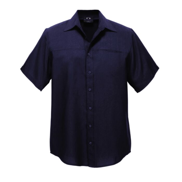 Biz Care Mens Plain Oasis Short Sleeve Shirt Thumbnail