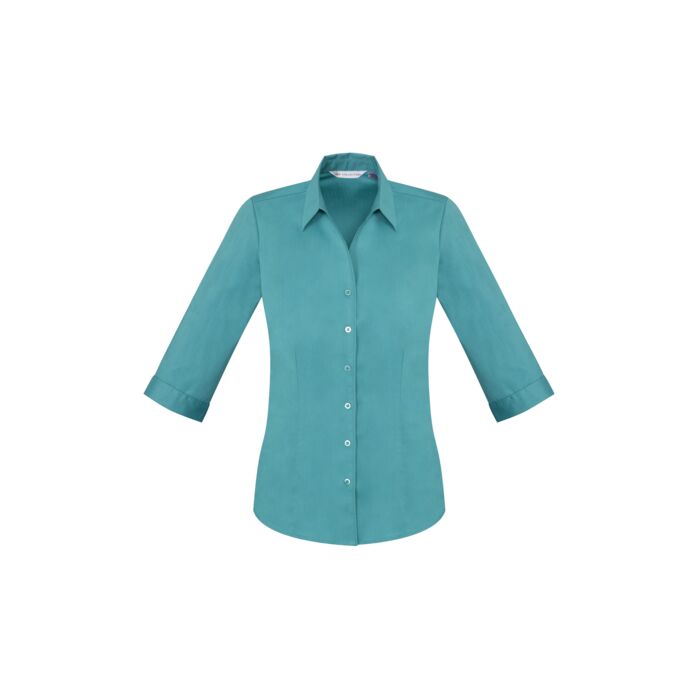 Biz Care Ladies Monaco 3/4 Sleeve Shirt Thumbnail