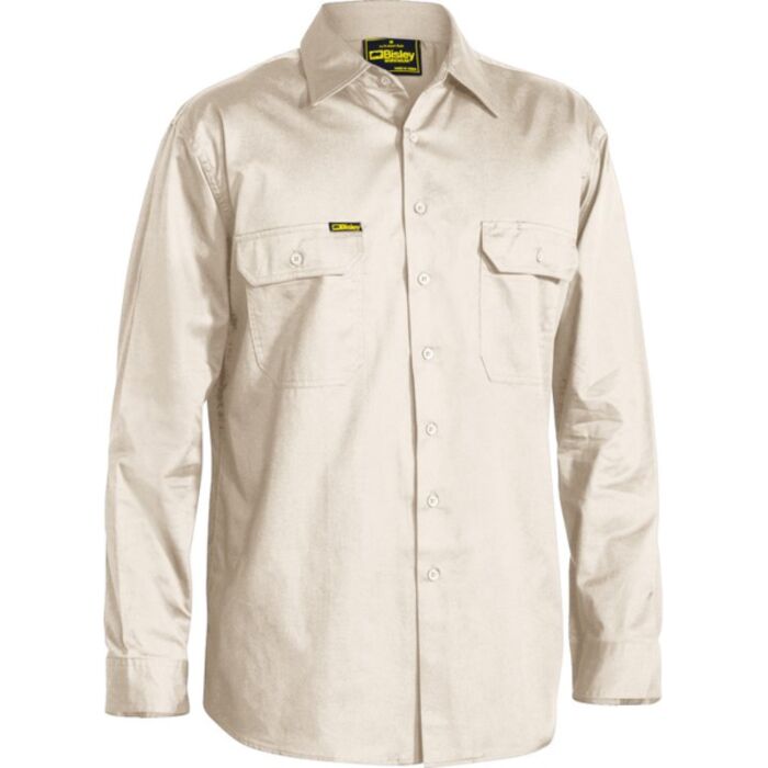 Bisley Cool Lightweight Drill Shirt Long Sleeve Thumbnail