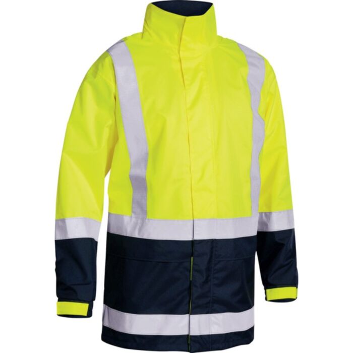 Bisley Taped Hi Vis Rain Shell Jacket Thumbnail