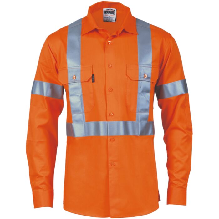DNC Hi Vis Cool Breeze Cotton Shirt with X Back Taped Thumbnail
