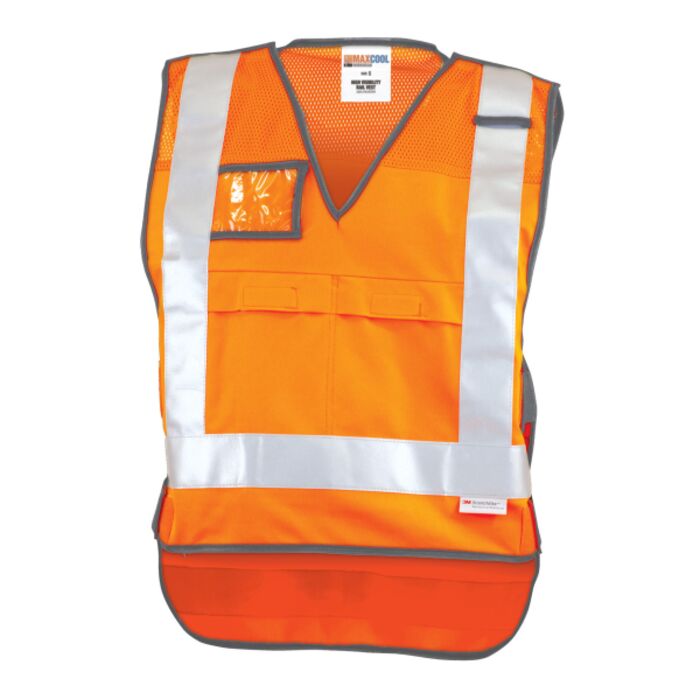MAXCOOL NSW Rail Compliant Hi Visibility Vest Thumbnail