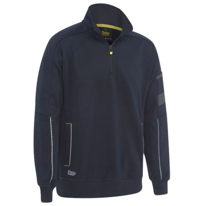 Bisley Work Fleece 1/4 Zip Pullover with Sherpa Lining Thumbnail