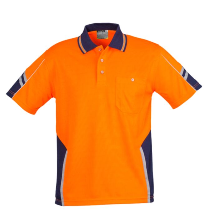 Syzmik Mens Hi Vis Squad S/S Polo Thumbnail