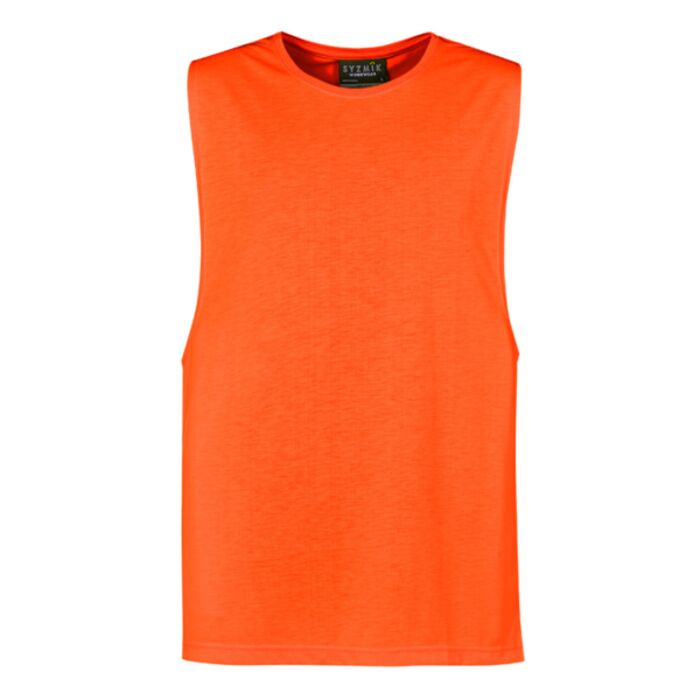 Syzmik Mens Hi Vis Sleeveless Tee Thumbnail